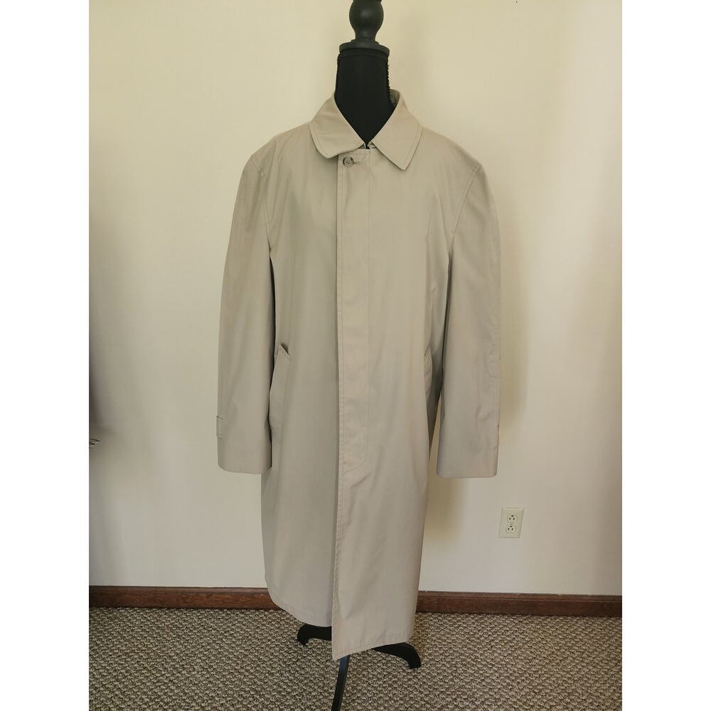 Vintage London Fog Trench Coat 42 Regular Zip Out Lining